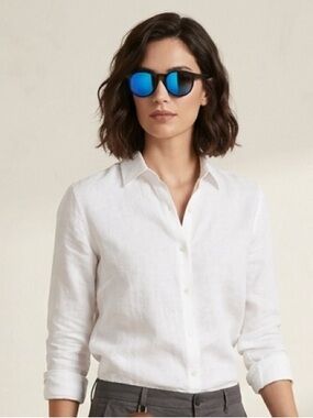 Illesteva Leonard Matte Black Sunglasses Blue Mirrored Lenses Unisex NEW